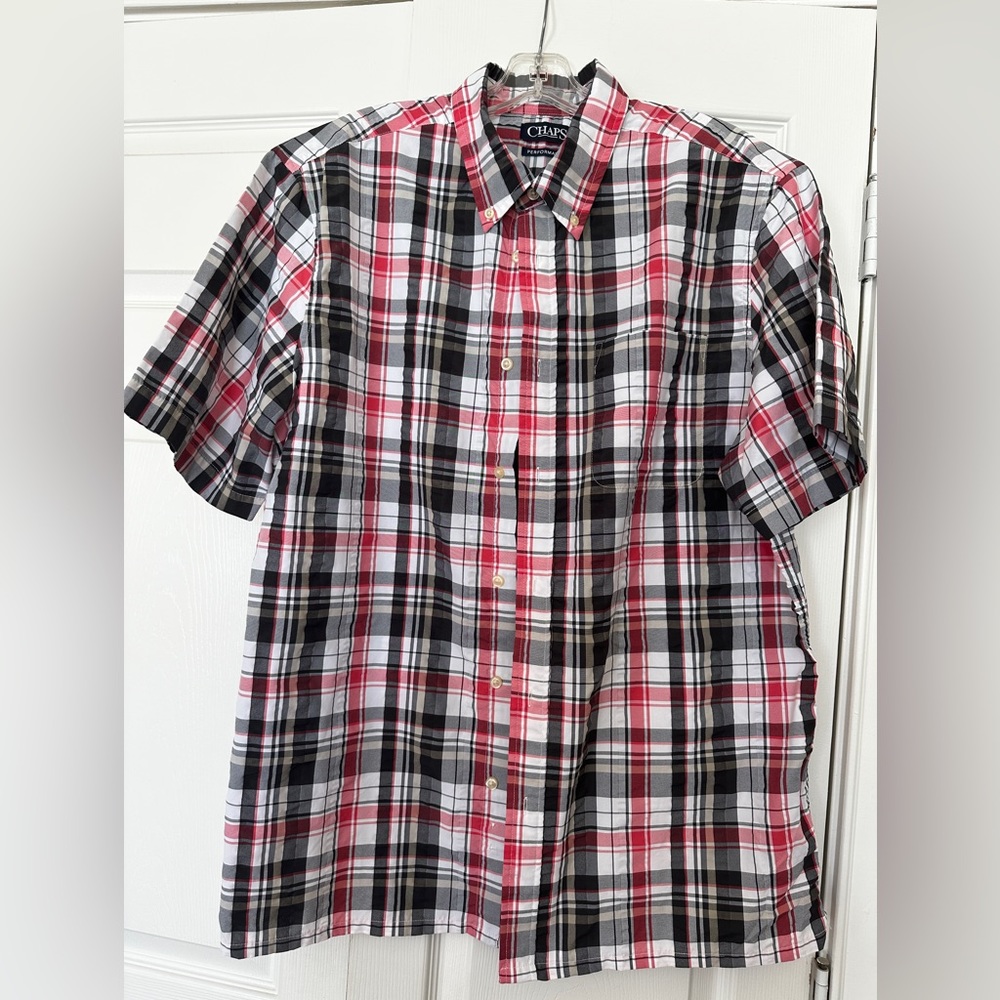 Chaps Short Sleeve Button Down Shirt